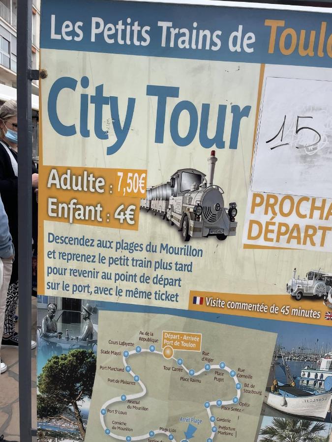 Appartement mignon calme douillet ascenseur clim étage élevé proche parking et toutes commodités au coeur du Toulon historique Exterior foto